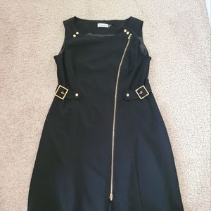 Black dress with gold